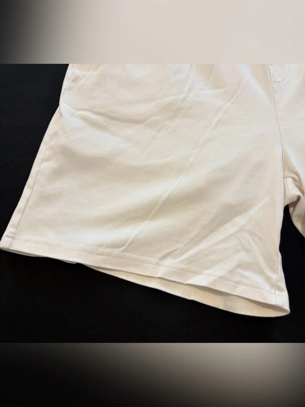 Nero Athletic Shorts Mens XL White Lined Drawstring Zip Pockets Merino 7